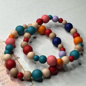 Colorful Matte Bead Bracelet Set